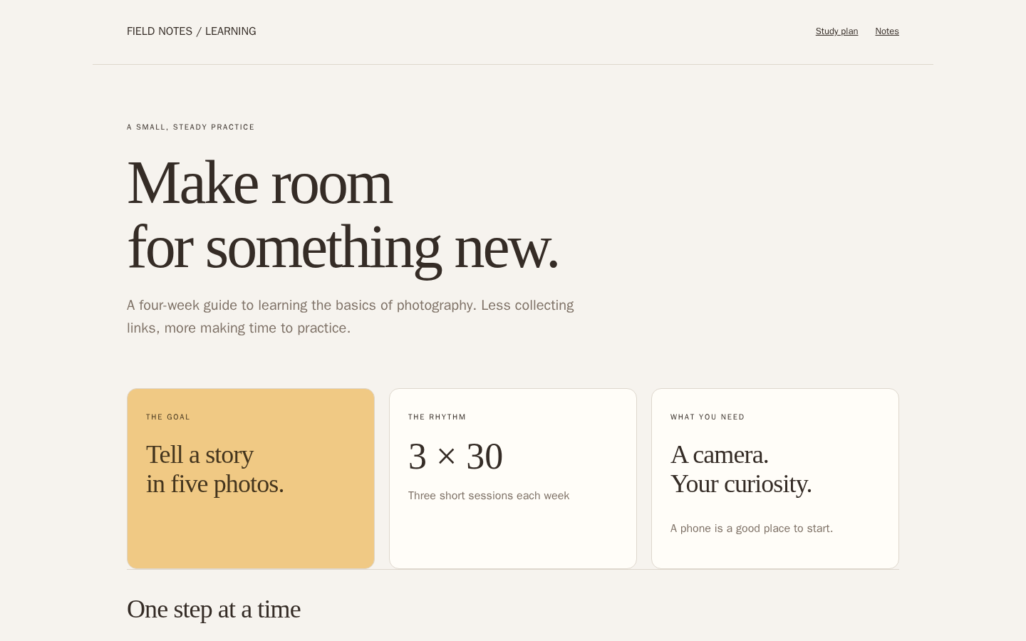 Preview of Personal learning guide