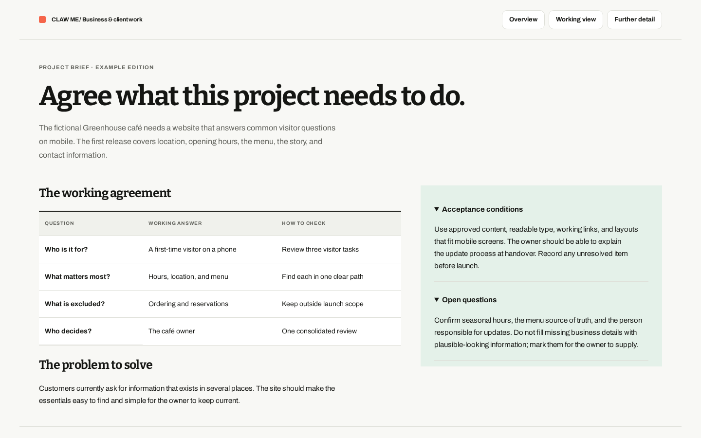 Preview of Project Brief