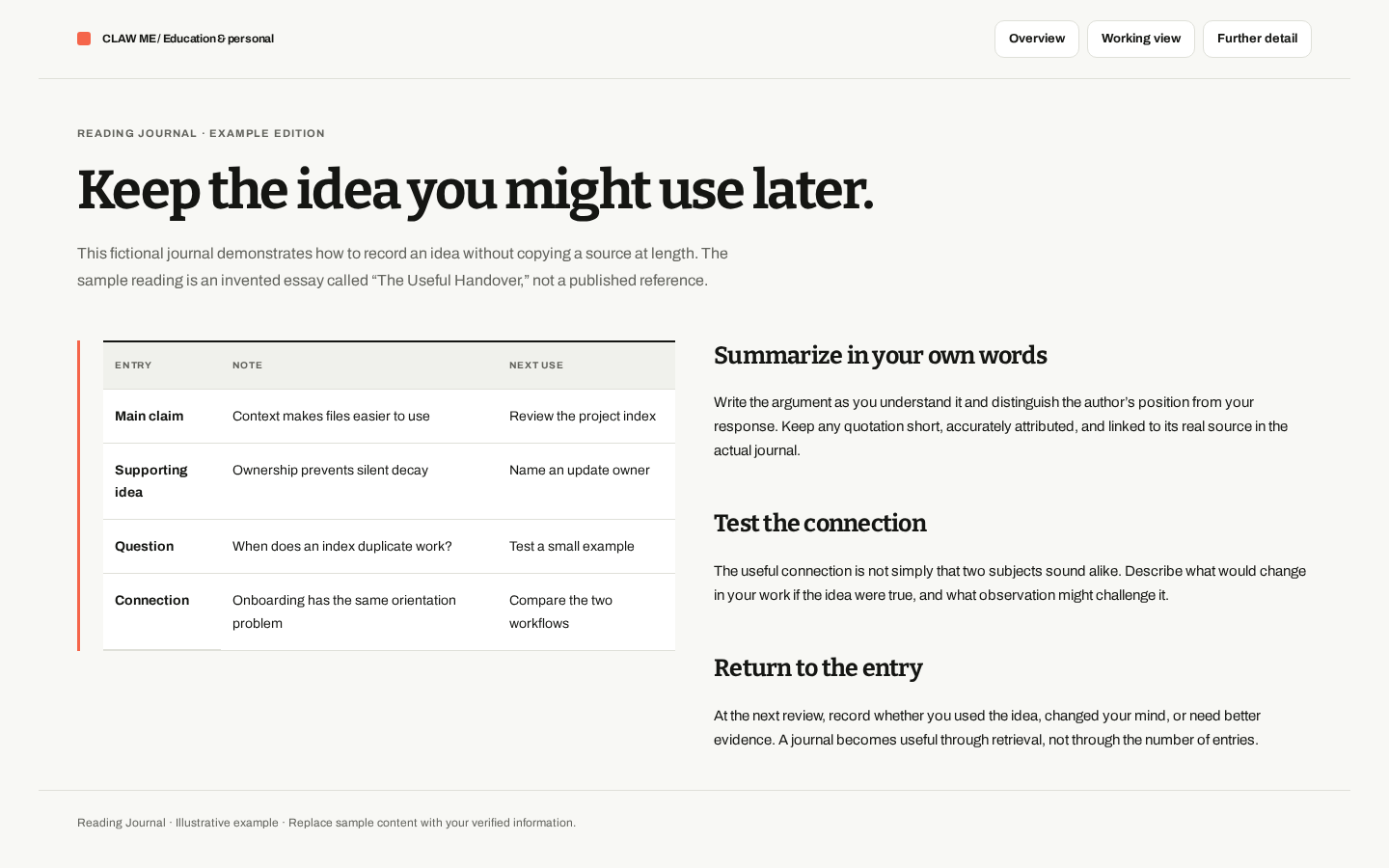 Preview of Reading Journal