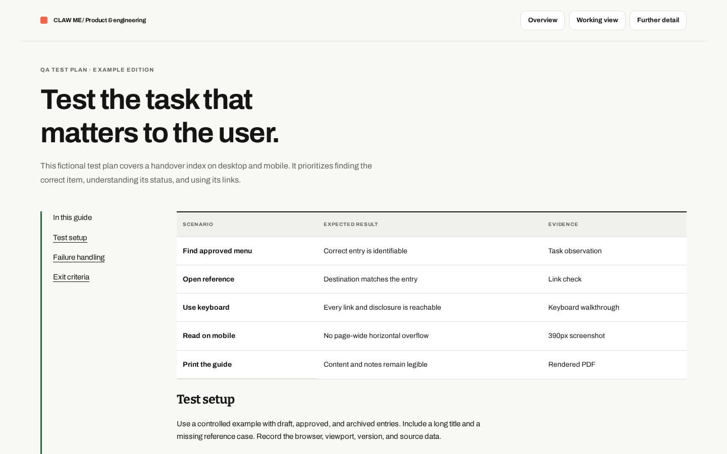 Preview of QA Test Plan