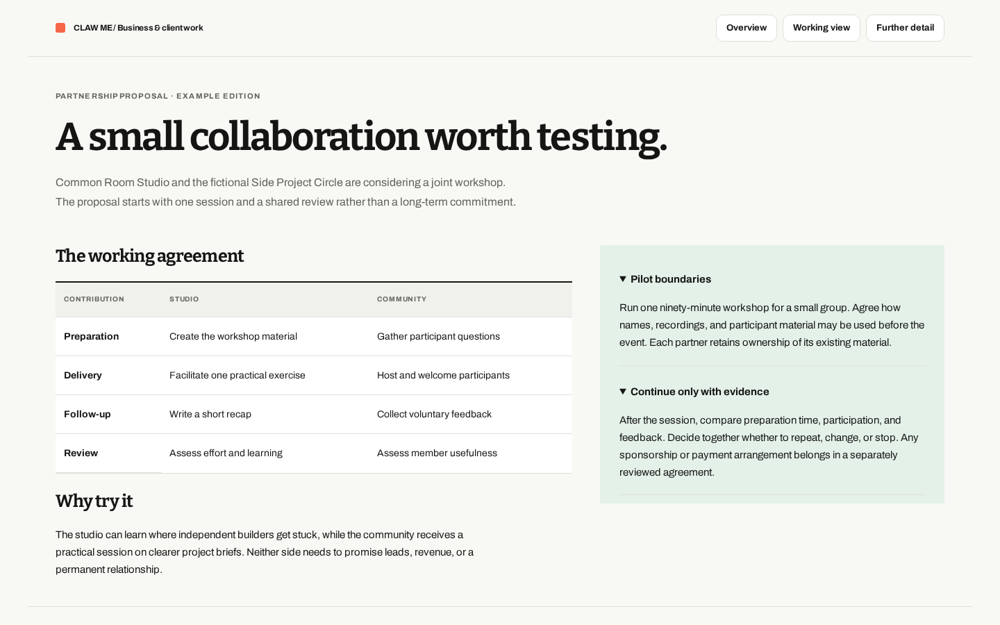 Preview of Partnership Proposal